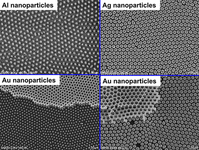 AAO模板制备纳米结构，纳米点阵